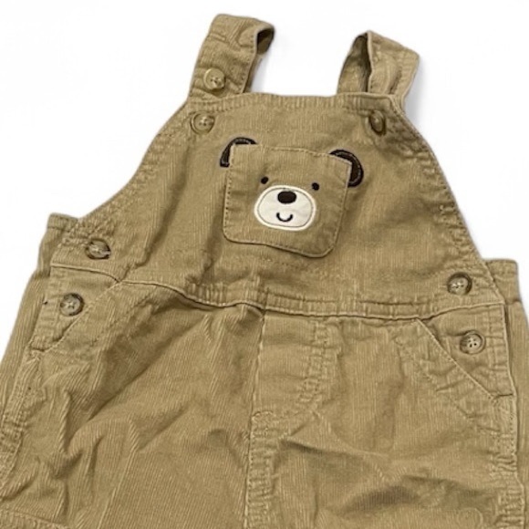 Carters teddy bear corduroy overalls size 6 months - Picture 3 of 4